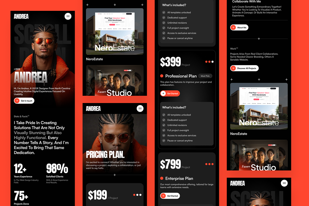 Andrea - Personal Portfolio Website, a Landing Page Template by SLAB! Design (Photo 5 of 5)