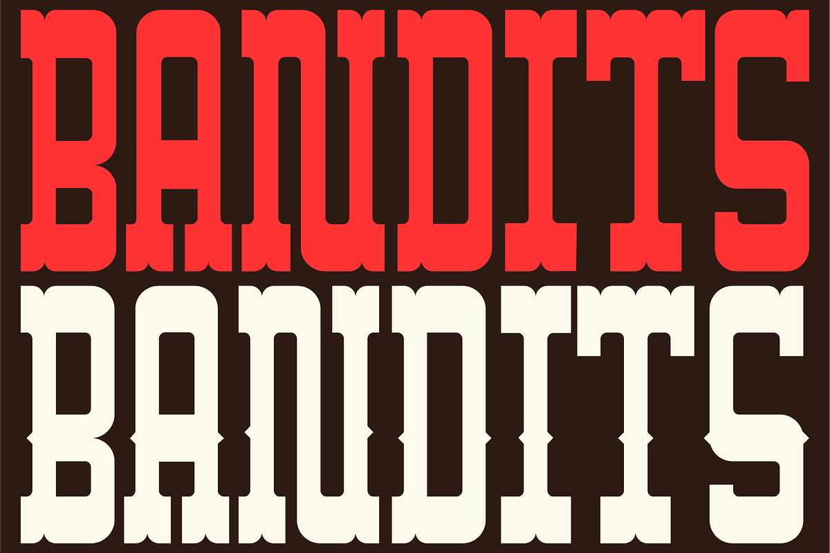 BANDITS - Western Slab Serif, a Slab Serif Font by JackType (Photo 1 of 11)