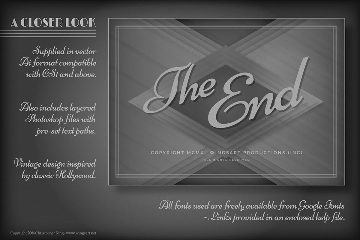 Vintage Hollywood Movie Titles, a Presentation Template by Wingsart Studio (Photo 5 of 5)