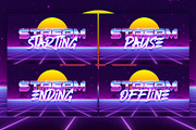 Retrowave Twitch Overlay, a Templates & Theme by StreamSkins (Thumbnail 3 of 4)
