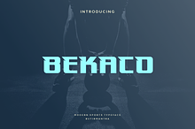 Bekaco - Modern Display Typefacfe