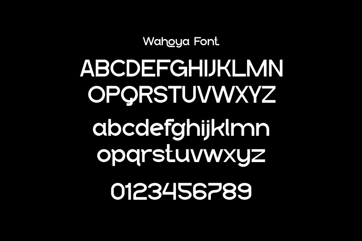 Wahoya - Corporate Logo Font, a Sans Serif Font by Iqsiart Studio (Photo 11 of 13)