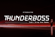 Thunderboss Modern Strong Sans, a Sans Serif Font by Haksen (Thumbnail 1 of 10)