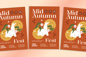 Mid Autumn Fest Flyer, a Print Template by Gumico Studio.