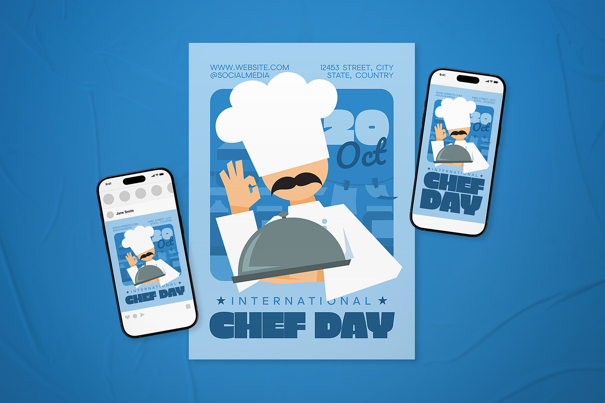 International Chef Day Flyer Set, a Flyer Template by The Good Store (Photo 1 of 2)