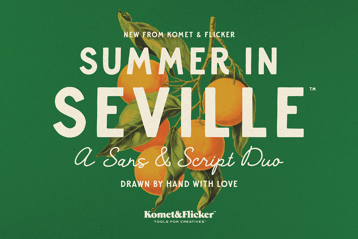 Summer in Seville, a Font by Komet & Flicker (Photo 1 of 15)