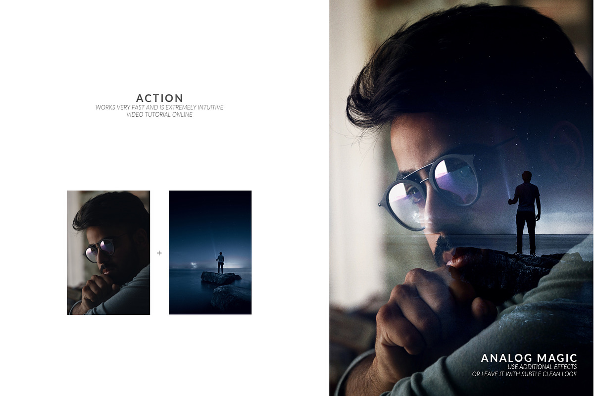 Analog Double Exposure Action, an Action Add-On by Mint Actions (Photo 2 of 11)
