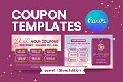 Jewelry Store Coupon Templates, a Card Template by ShayMadeWhat (Thumbnail 1 of 3)