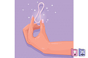 Contraception Method: Hormonal Ring, a Healthcare Illustration by MISS CHATZ (Thumbnail 2 of 3)