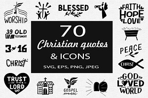 70 Christian Quotes And Icons