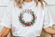 Grass Wreath Christmas Sublimation, an Illustration by CraftArtStudio (Thumbnail 4 of 6)