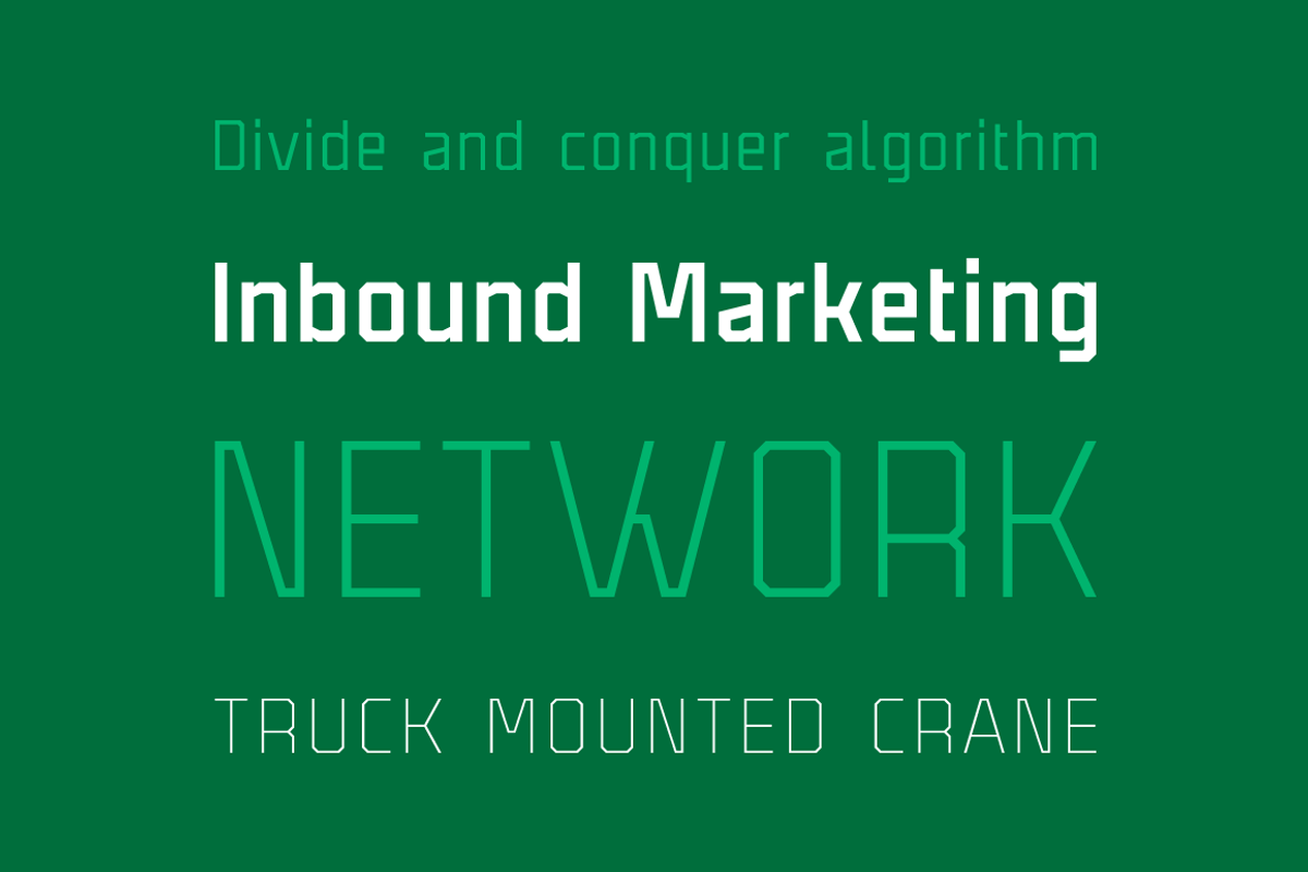 Binaria Font Family preview 2