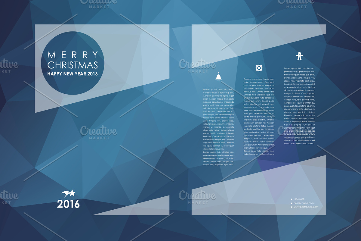 Merry Christmas Brochures, a Brochure Template by Palau (Photo 6 of 49)
