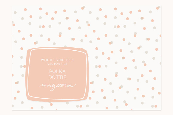 VECTOR & PSD Polka Dot tile & patter preview 2