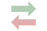 Fine Vector Dotted Red and Green, a Texture Graphic by FineArtStudio (Thumbnail 1 of 3)