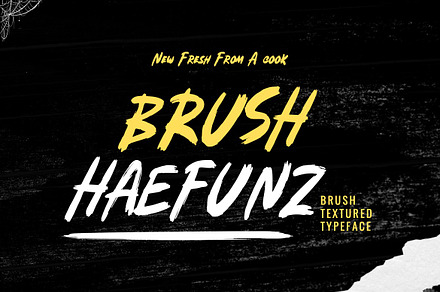 Haefunz - Brush Font, a Handwritten Font by Dhabee