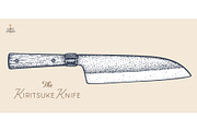 Butcher Knife. Hand drawn sketch, a Food Illustration by Foxys Graphic (Thumbnail 1 of 3)