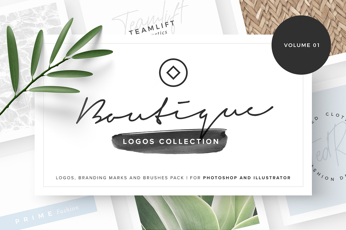Boutique - Logos collection 01, a Branding & Logo Template by Davide Bassu