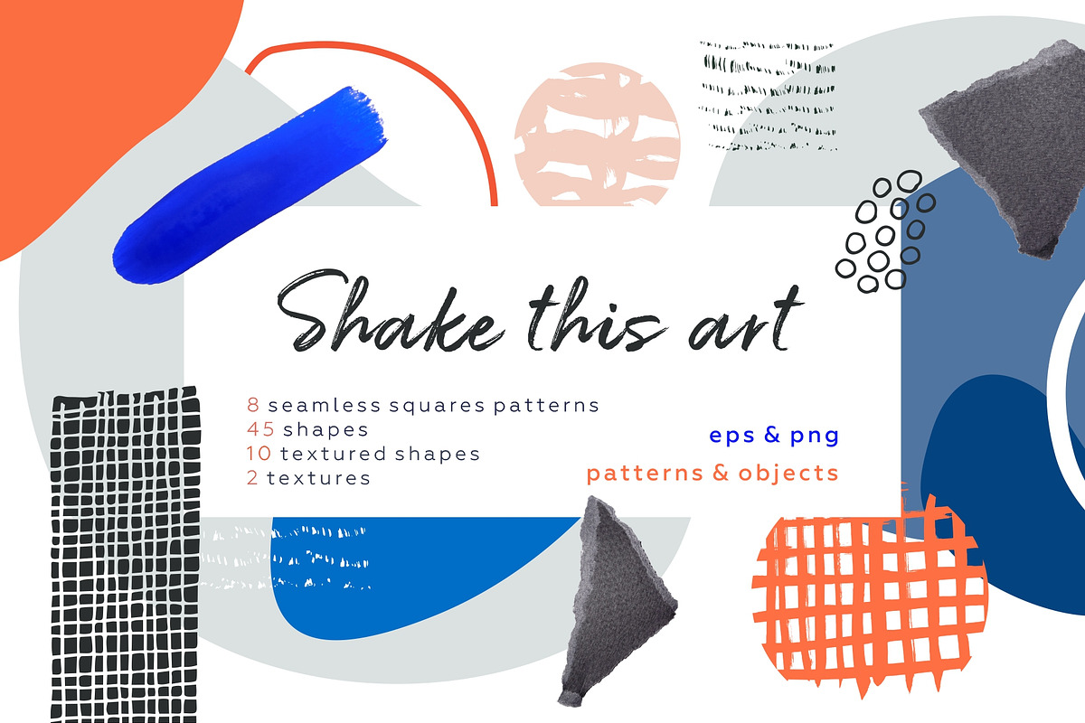 Collage me! Abstract modern bundle, a Pattern Graphic by lisa_kalev (Photo 10 of 26)