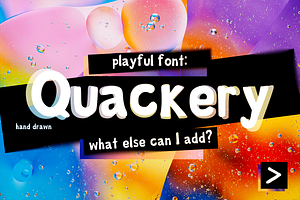 Quackery Fun Hand Drawn Font