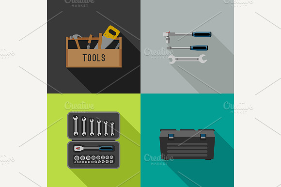 Tools Flat Icons