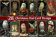 Christmas Owl Card PNG Sublimation, an Illustration by Dream Creation (Thumbnail 1 of 5)