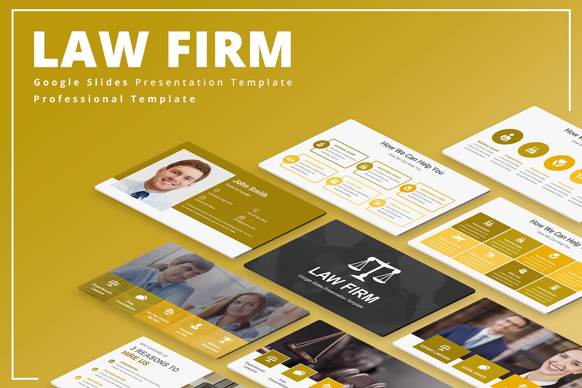Law Firm Google Slides Template, a Presentation Template by GraphicStan (Photo 1 of 8)
