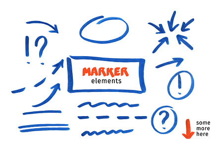 Marker design elements