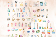 Cleaning business clipart, a Work Illustration by Anca Digital Vibe (Thumbnail 3 of 6)