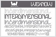 INTERDIMENSIONAL FONT, a Blackletter Font by weknow (Thumbnail 1 of 8)