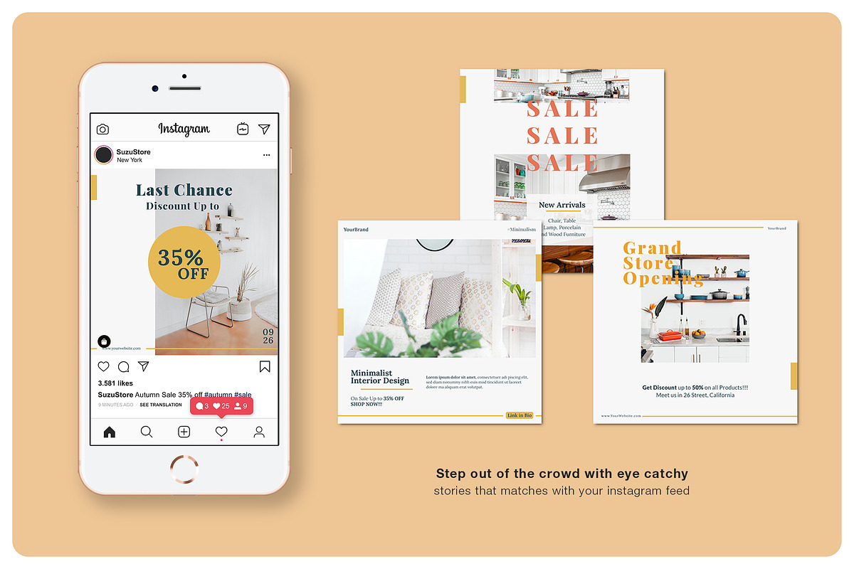 Furniture Instagram Suzu | PS, a Social Media Template by BlancaLab Studio (Photo 4 of 8)