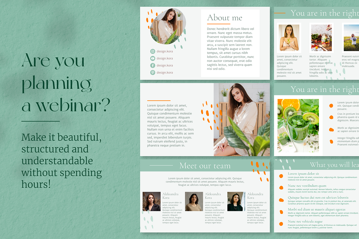 Webinar slide deck INSTANT DOWNLOAD, a Presentation Template by DesignKora (Photo 2 of 10)