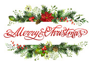 Christmas decorative elements., a Decorative Illustration by VetaDesign (Thumbnail 8 of 11)