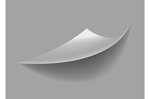 Curled paper corner. Curve, an Object Illustration by Things for designers