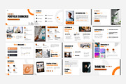 Orange Modern CV Portfolio Template, a Presentation Template by Eklip Studio (Thumbnail 6 of 6)