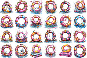 Whimsical Summer Lifebuoy Clipart, an Illustration by designcity5 (Thumbnail 2 of 5)