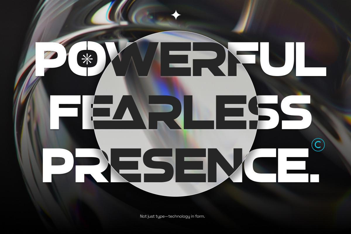 Groptika Geometric Futuristic Font, a Sans Serif Font by Rasio Studio (Photo 5 of 7)