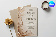 Elegant Wedding Invitation Template, an Invitation Template by InvitingStorys (Thumbnail 2 of 11)