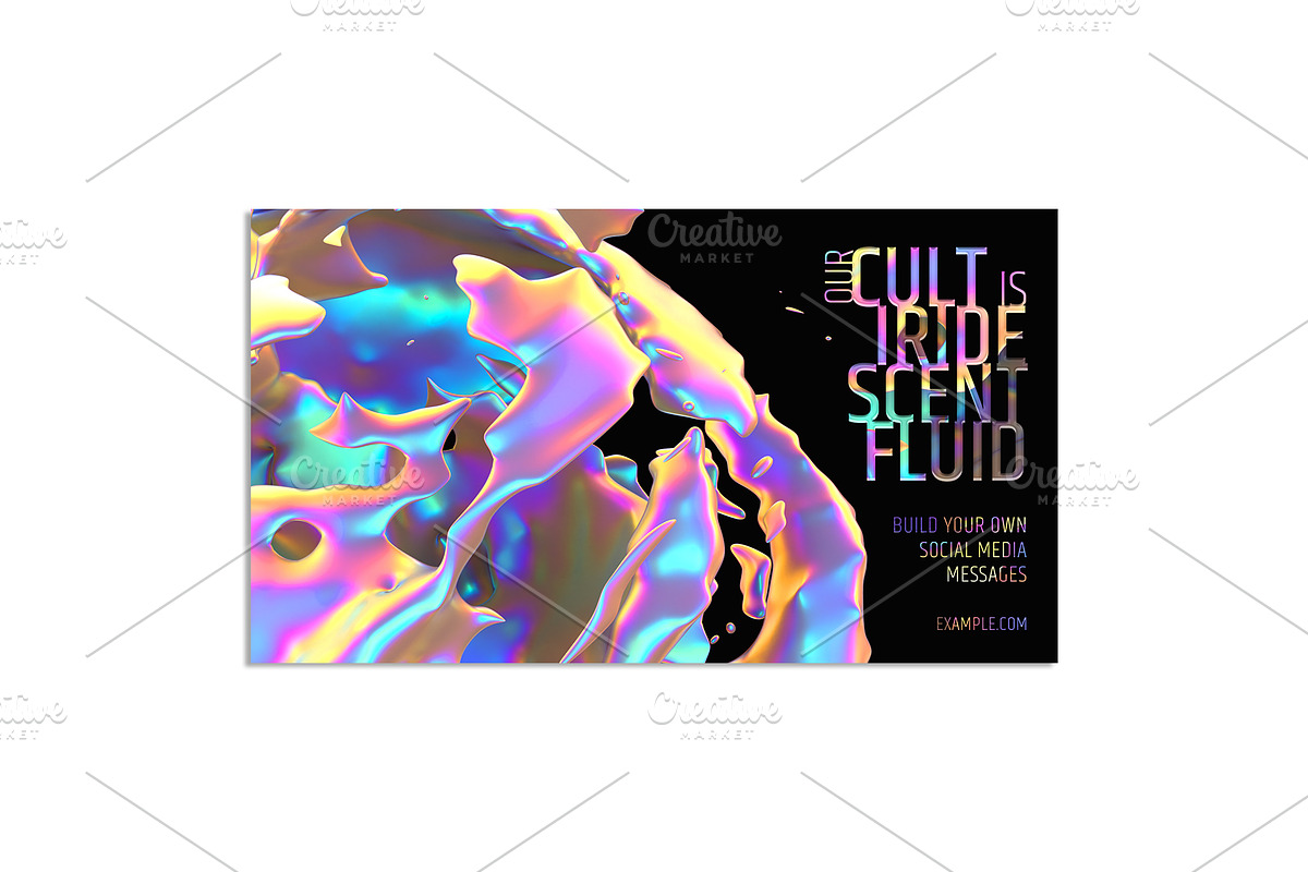 Abstract 3D Fluid Banners Template, a Social Media Template by Black Cat Studio (Photo 6 of 7)