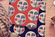 Moon Face Patterns vector, a Pattern Graphic by ZiziMarket (Thumbnail 2 of 5)