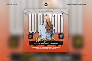 Women Conference Flyer, a Flyer Template by iDoodle Studio