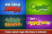 Cartoon Graphic Styles and Logo Kit, a Layer Style Add-On by Vectricity Designs (Thumbnail 2 of 10)