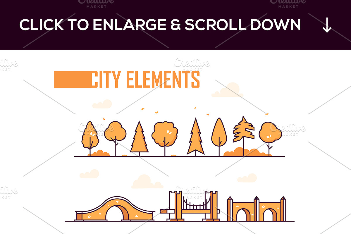 City, animals, people: line elements, an Animal Illustration by Boyko Pictures (Photo 8 of 8)