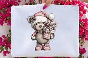 Whimsical Christmas Teddy Clipart, an Animal Illustration by SVGArt (Thumbnail 5 of 5)