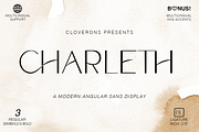 Charleth Angular Modern Sans Display, a Sans Serif Font by Cloverons (Thumbnail 1 of 14)