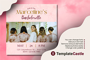 Floral Bridesmaid Bachelorette Party, a Design Template by TemplateCastleStore (Thumbnail 2 of 2)