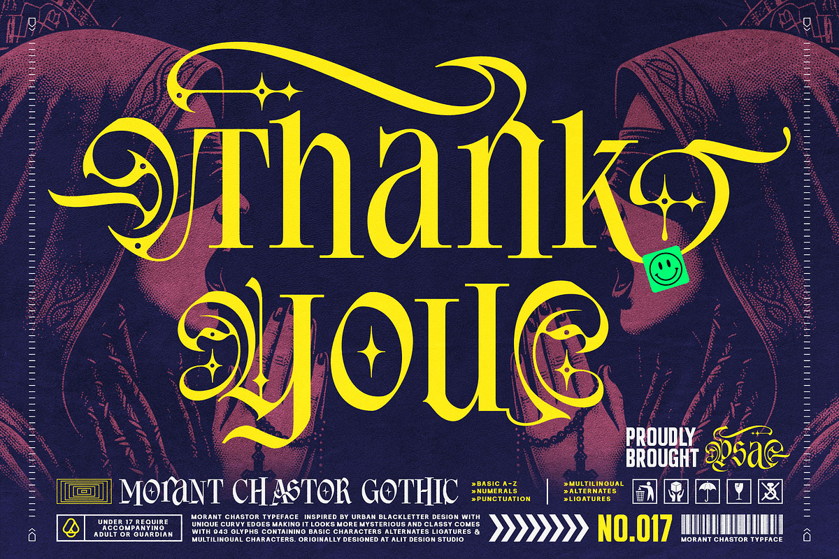 Morant Chastor Typeface, a Blackletter Font by alit design (Photo 17 of 17)