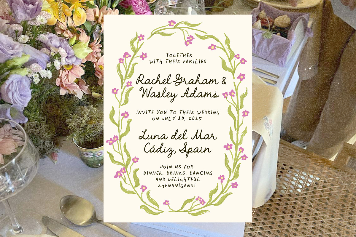 Whimsical Romantic Hand-drawn Frames, a Background Graphic by Ayya Studio (Photo 5 of 11)