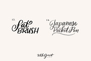 Procreate Lettering Brushes Classic, a Brush Add-On by Mila Garret (Thumbnail 6 of 7)