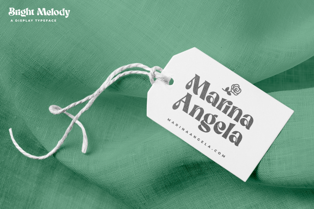 Bright Melody A Display Typeface, a Serif Font by zeenesia (Photo 6 of 18)